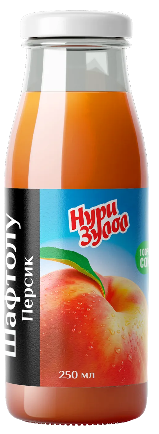 Сок Нури Зулол Персик в стекле 250мл